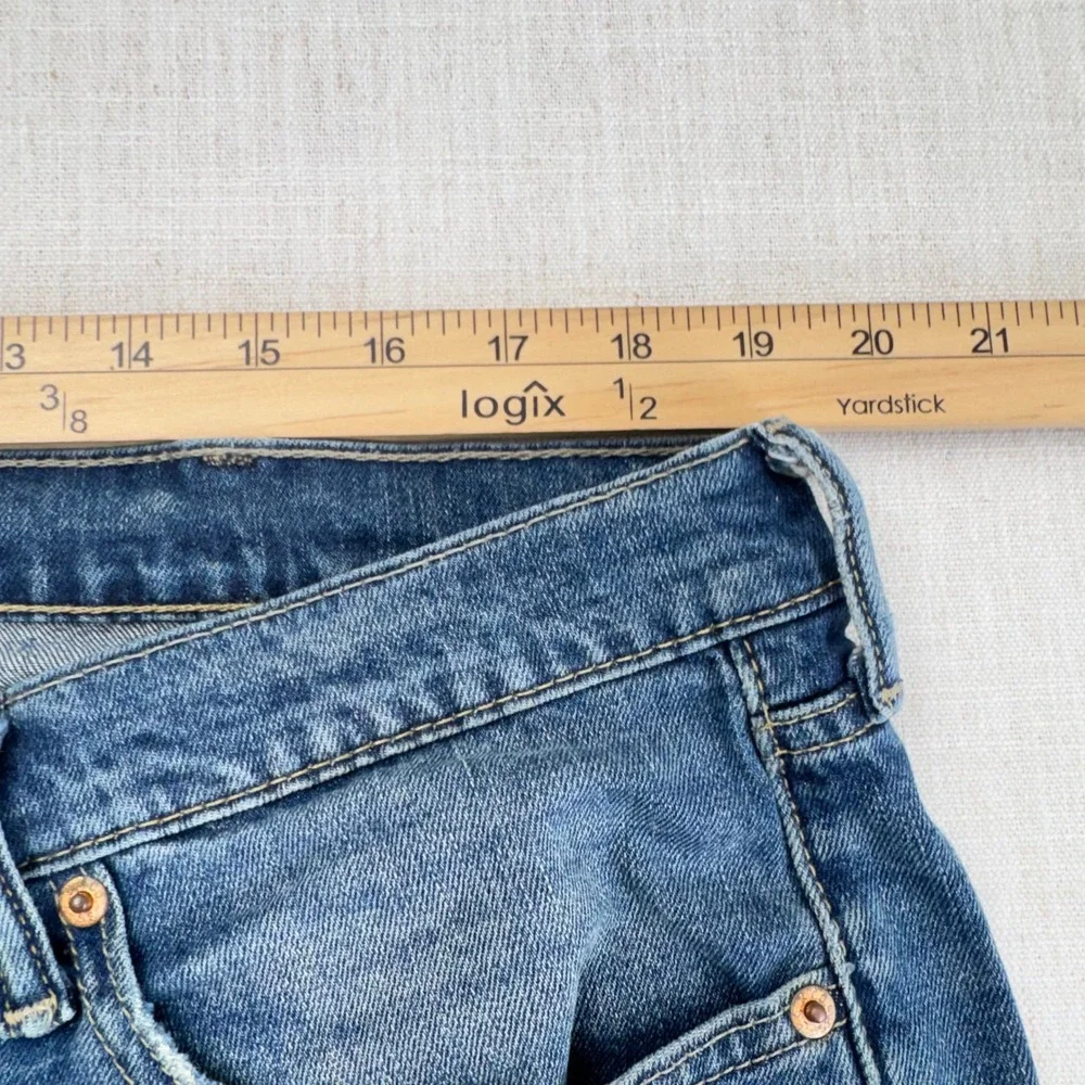 Levis‎ 541 Athletic Taper Mens Jeans 38x30 Blue Denim Medium Wash Distress Fade